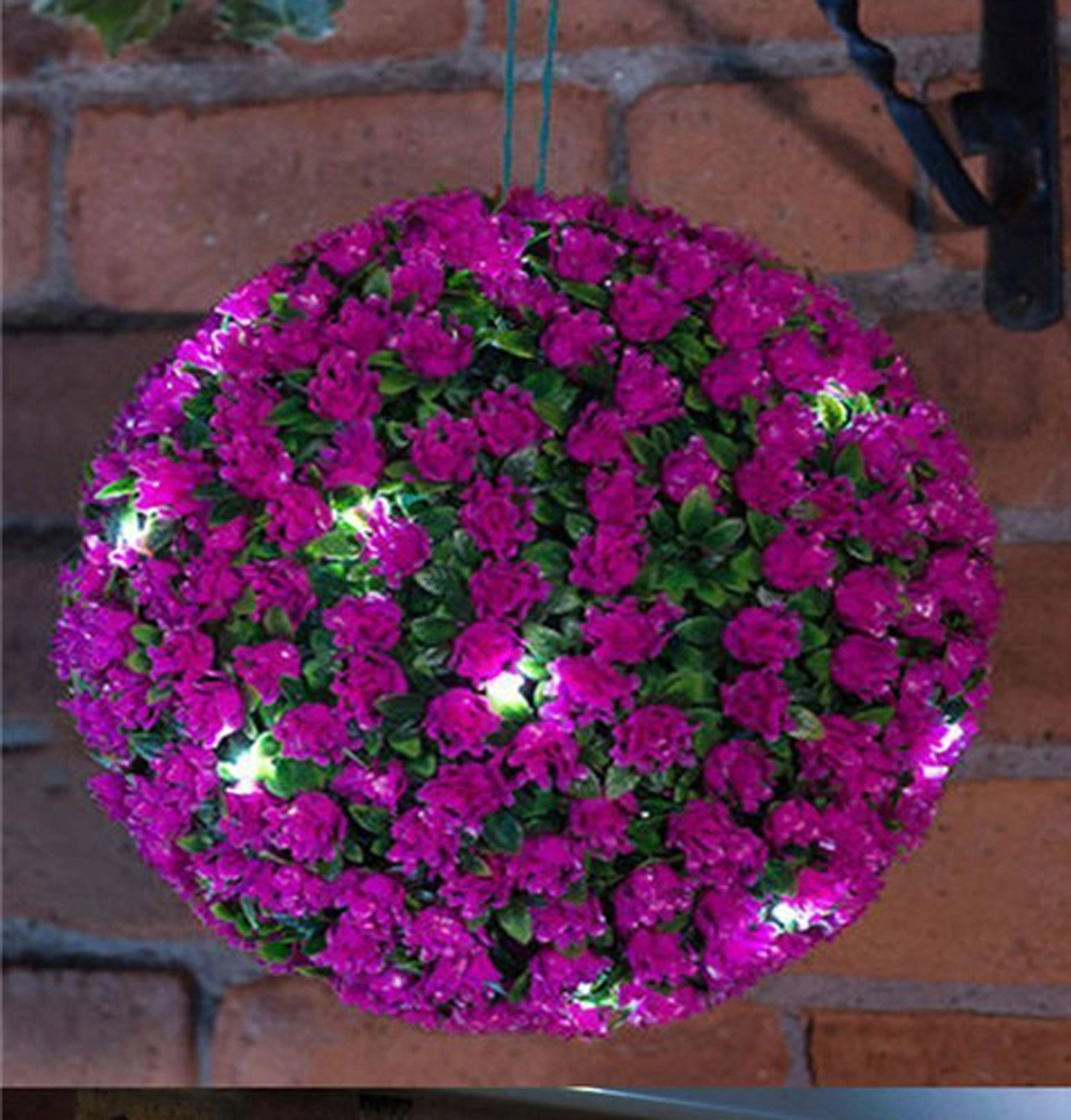 Hanging Topiary Ball-Artificial Flowers Ball Plant