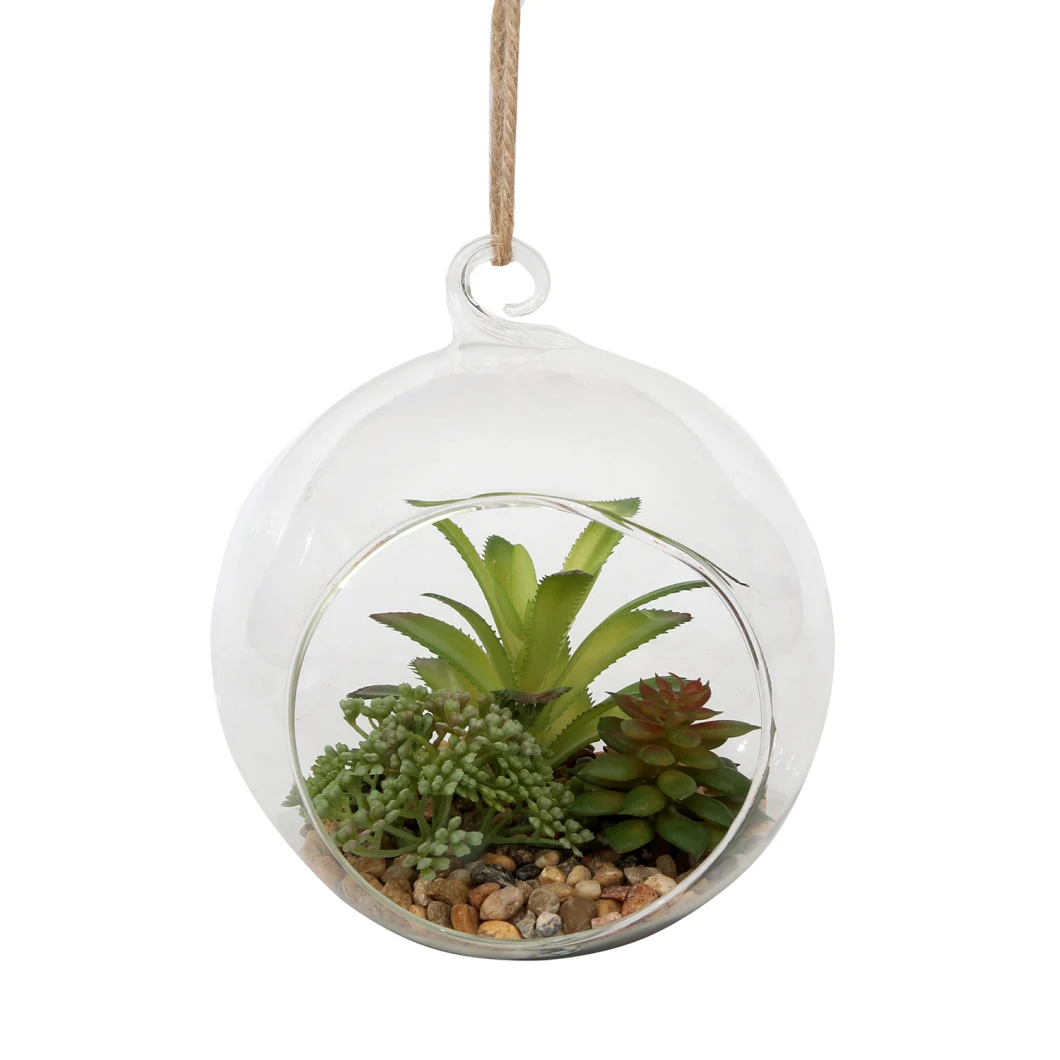 Plastic Small Artificial Bonsai Greenery Potted Mini Plant for Home Garden Decoration