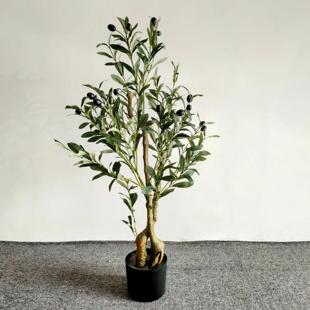 Wholesale New Design Indoor Decor Faux Plant Artificial Olive Tree Bonsai for Home Decorative