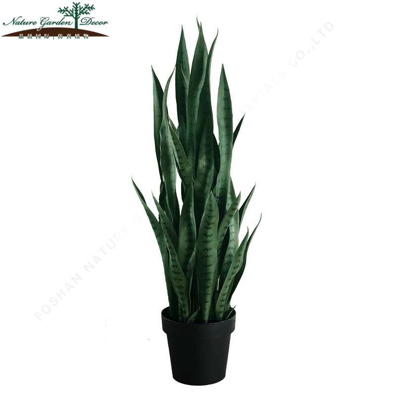 Onamental Sansevierias with Pot Artificial Agave Plant Bonsai Small Tree