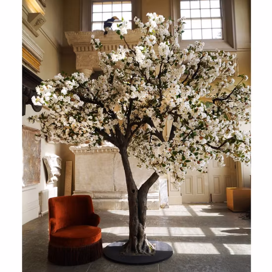 Árvore de flor de cerejeira artificial personalizada ao ar livre para decoração de casamento árvores falsas