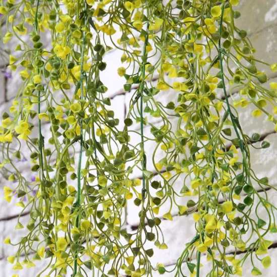 Flor artificial suspensa de 50-105 cm planta artificial suspensa para decoração de parede de jardim de casa
