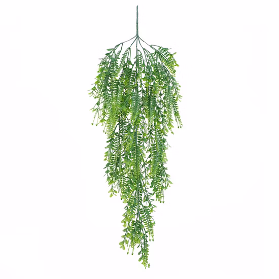 Vinhas penduradas de planta verde de plástico artificial por atacado para decoração de casamento na parede