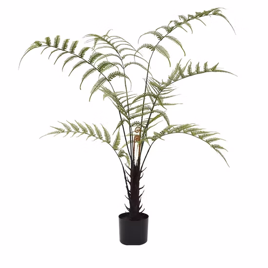 Venda por atacado decoração de interior e exterior planta verde falsa de plástico palmeira artificial