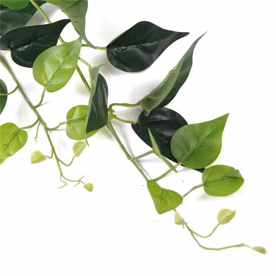 Folhas de alta simulação plantas artificiais penduradas na parede videira para decoração