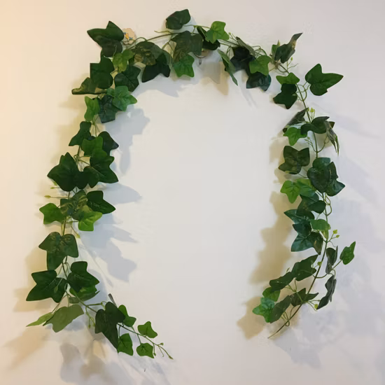 Folhas artificiais de hera plantas suspensas folhagem interna ao ar livre hera videira
